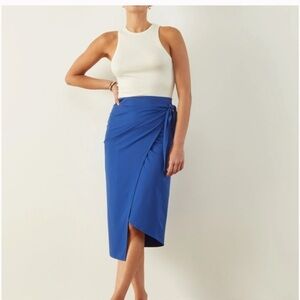 Aday It’s a Swirl Blue Wrap Skirt